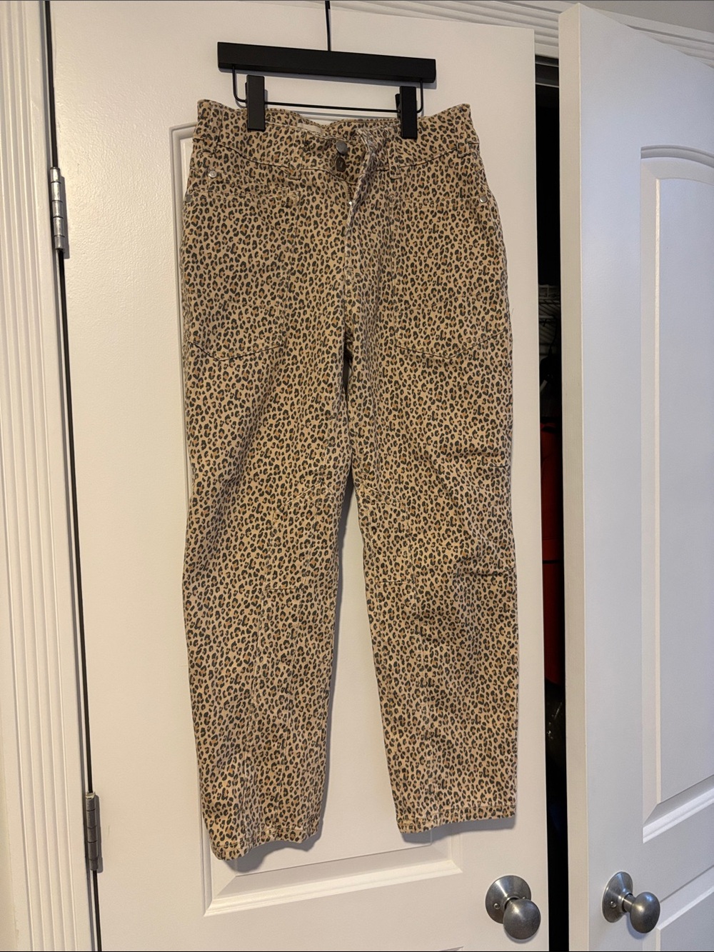 Pilcro Anthropologie The Wanderer Leopard print jeans